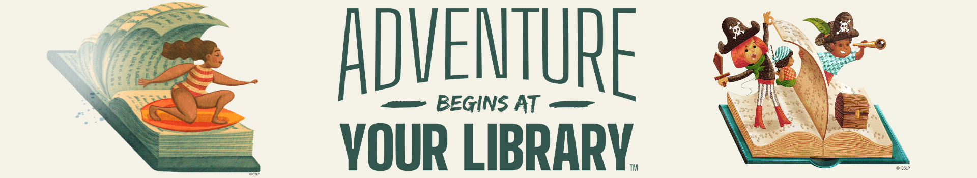 Adventure Begins at your Library banner vertical text (2)