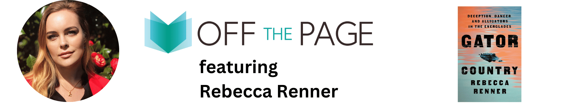 Banner Rebecca Renner with book cover